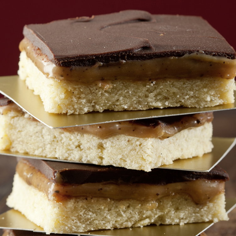 Shortbread mit Karamell-Schoko-Topping