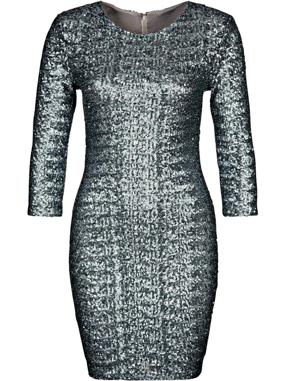 Silber Pailettenkleid TFNC
