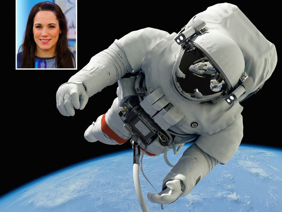 Astronauten im All größer