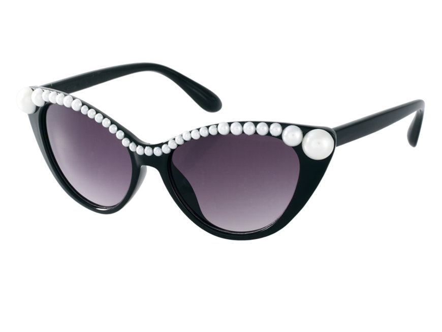 Perlenverzierte Sonnenbrille