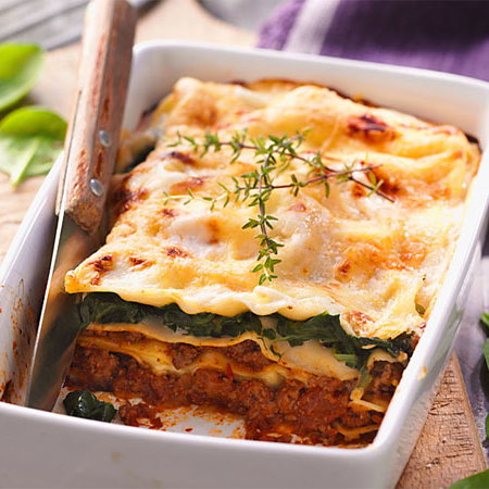 Spinat-Lasagne