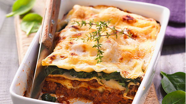 Spinat-Lasagne