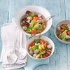 Spitzkohl-Minestrone mit dreierlei Möhren, Klößchen und Gremolata