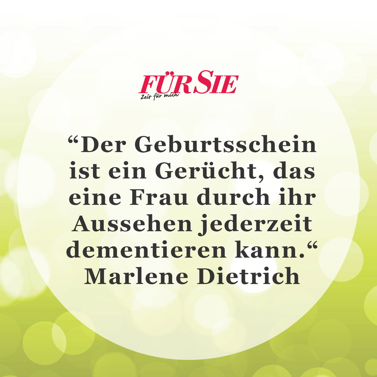 Spruch des Tages für den 1. April
