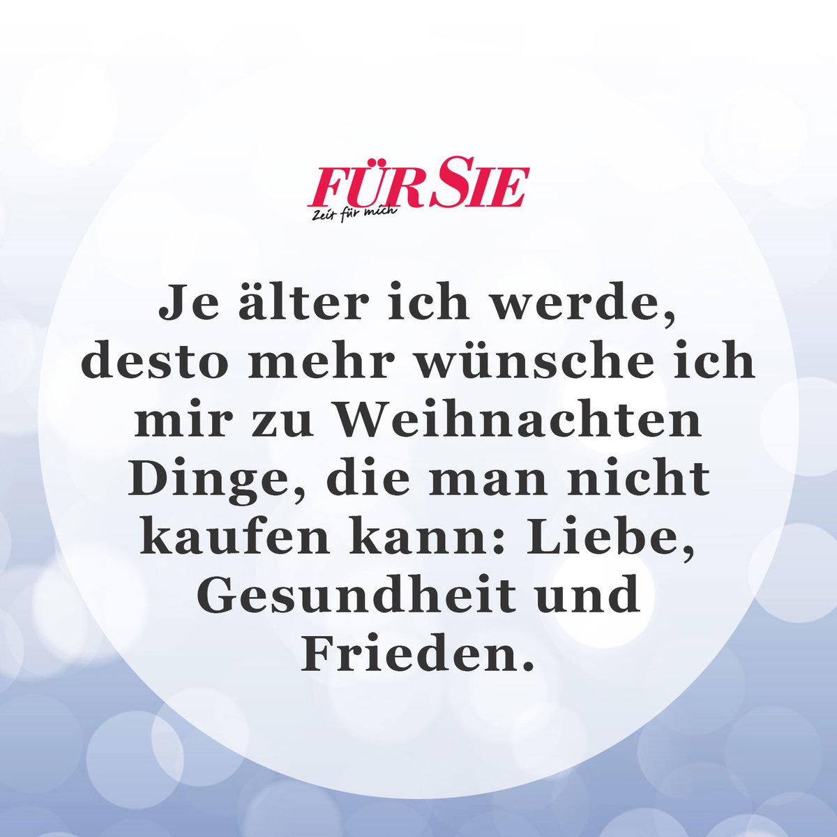 Unser Spruch des Tages für den 1. Dezember