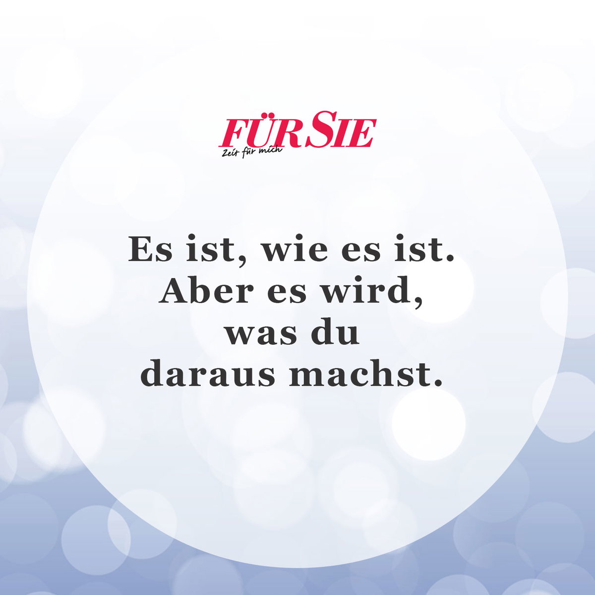 Der Spruch des Tages für den Januar