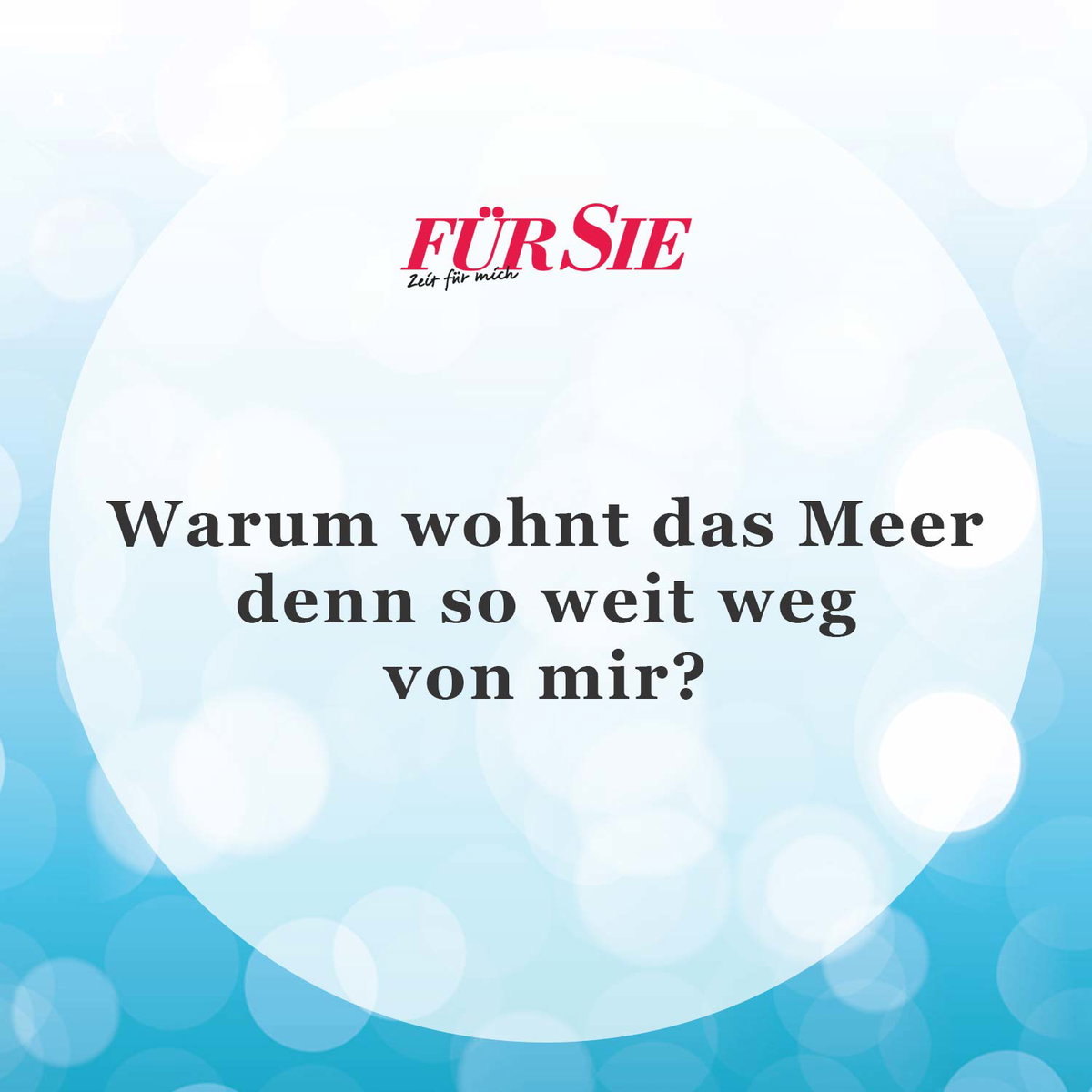 Spruch des Tages für den 1. September