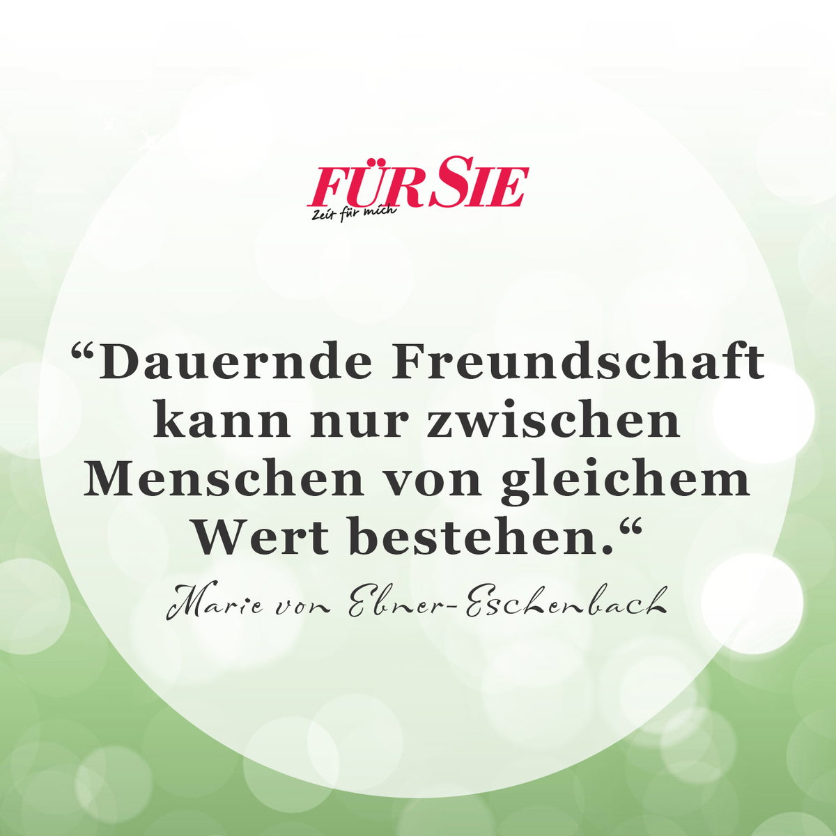 Spruch des Tages für den 11. April