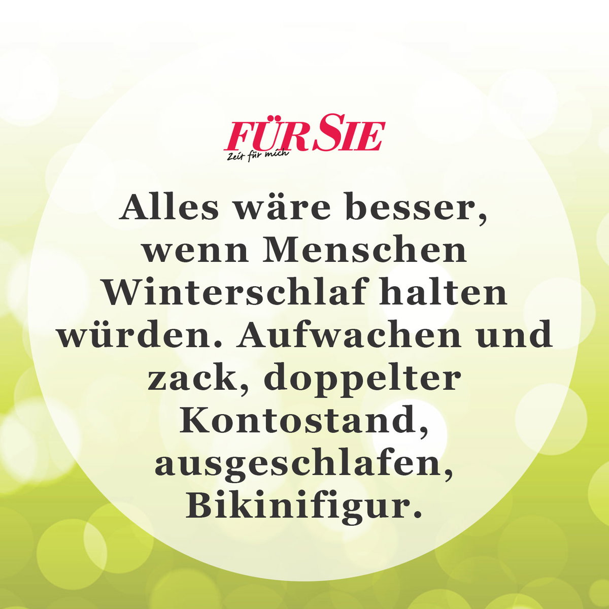 Unser Spruch des Tages für den 11. Dezember