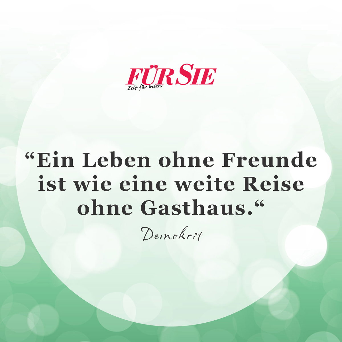 Spruch des Tages für den 12. April