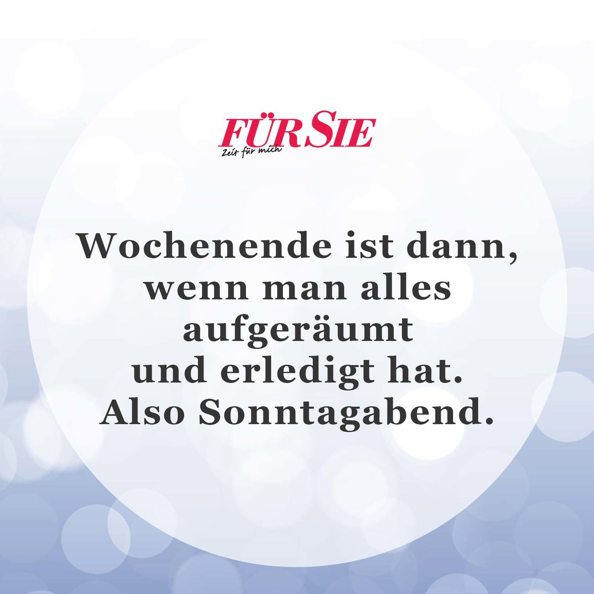 Unser Spruch des Tages für den 15. September