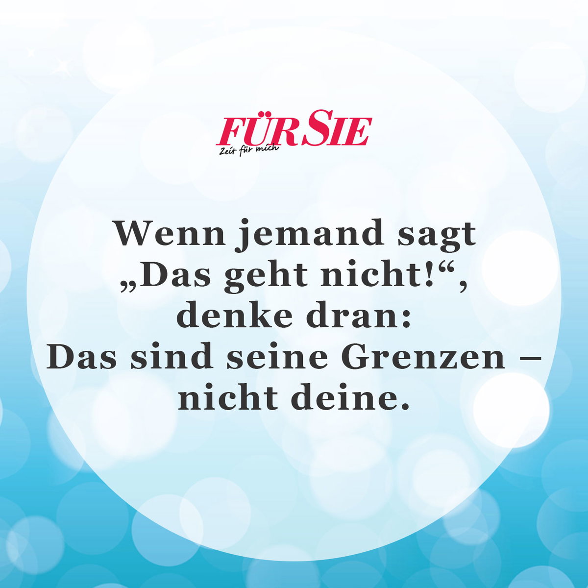 Spruch des Tages für den 16. April