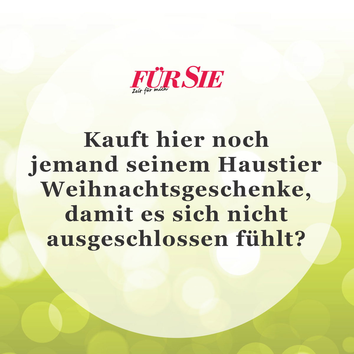 Unser Spruch des Tages für den 18. Dezember