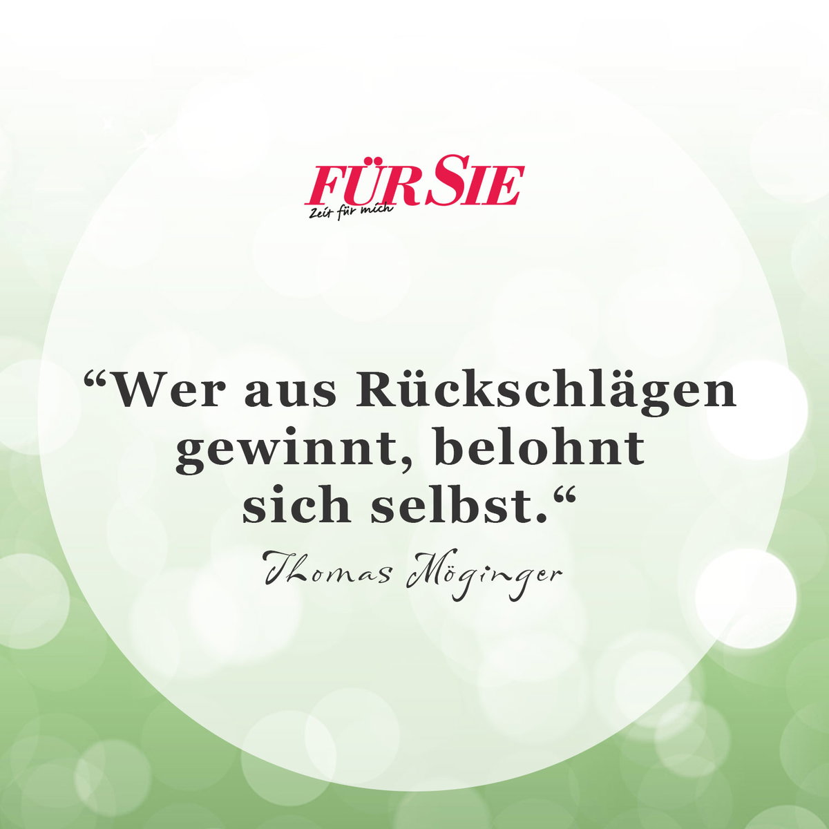 Spruch des Tages für den 25. April