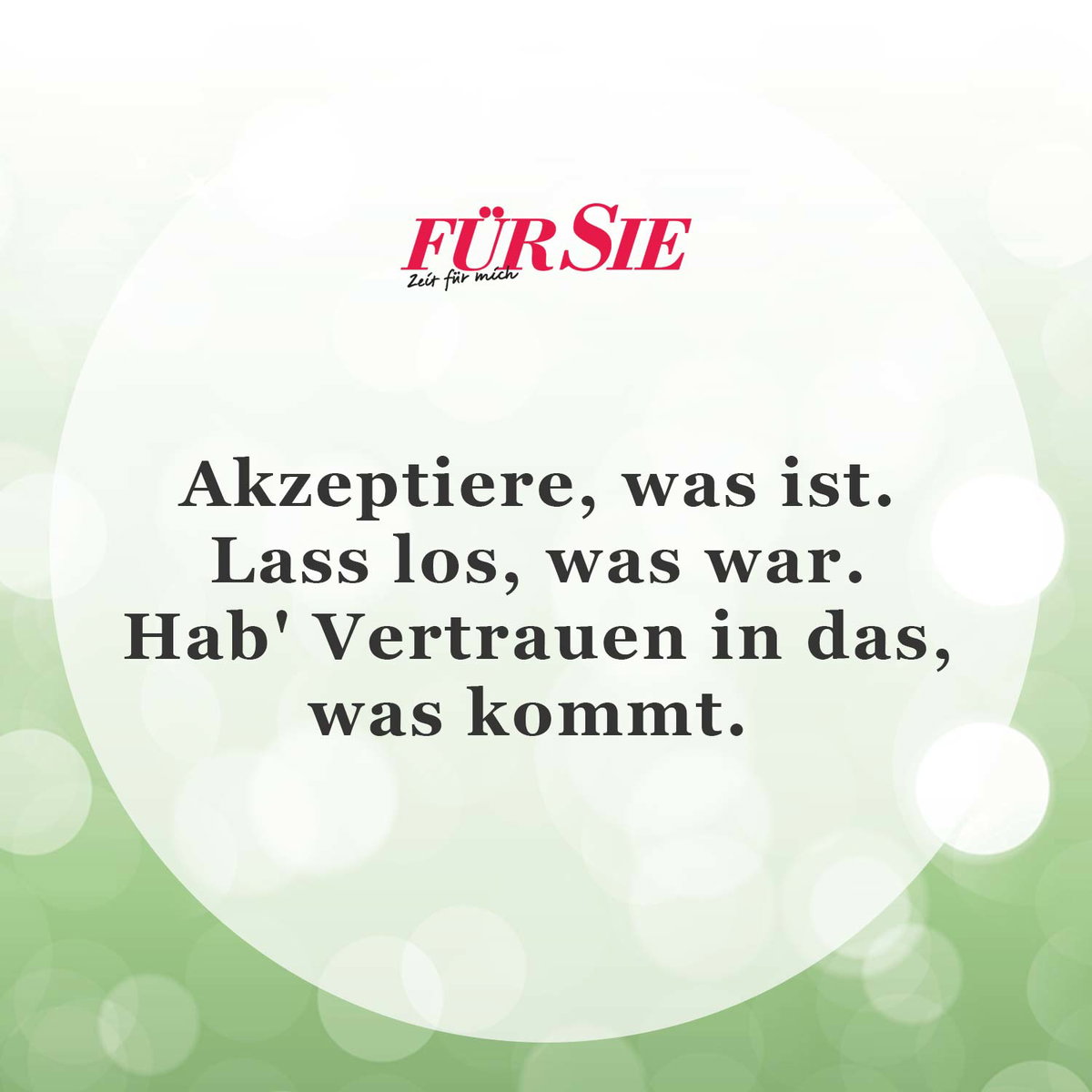 Unser Spruch des Tages für den 26. September