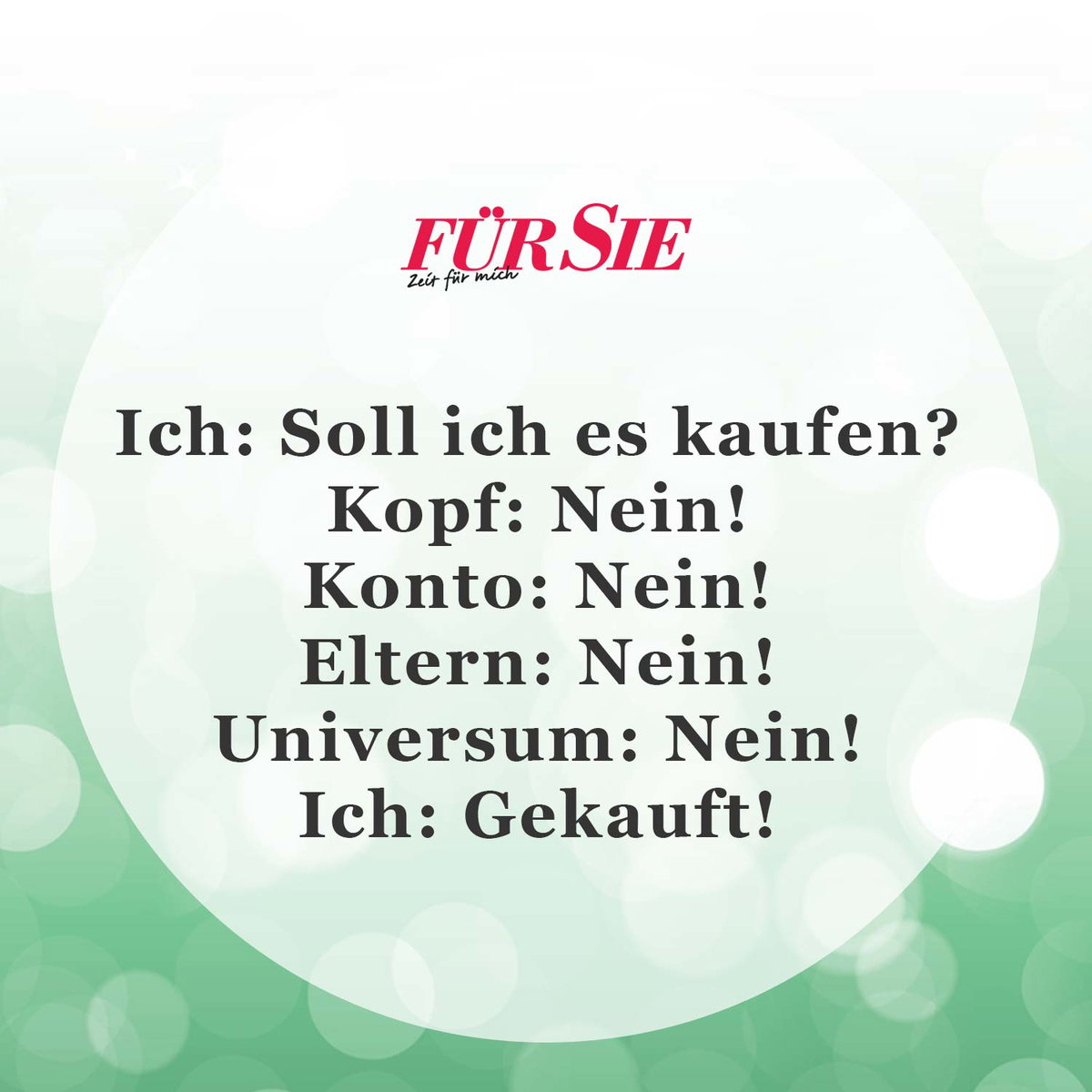 Unser Spruch des Tages für den 27. September