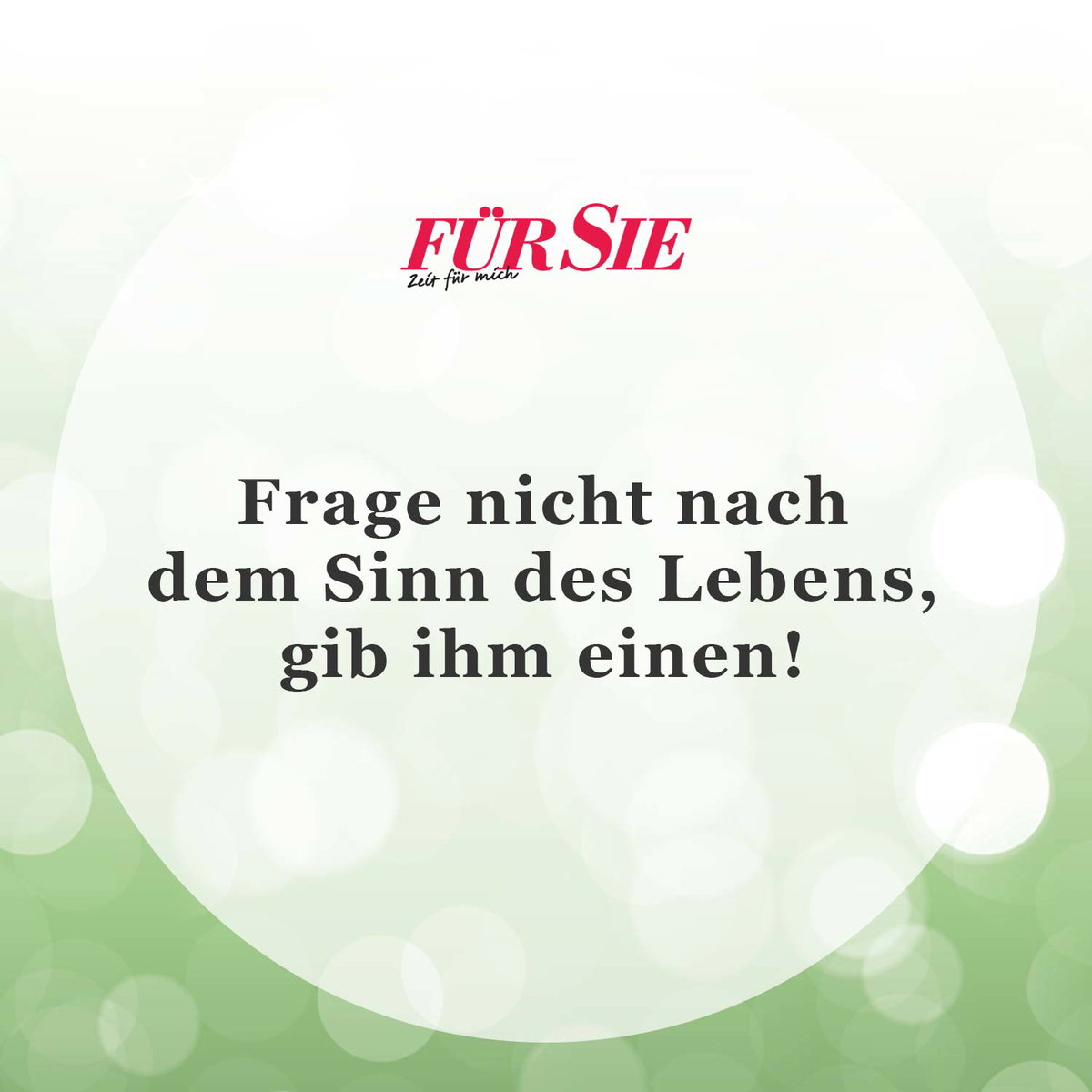 Spruch des Tages 3. Oktober