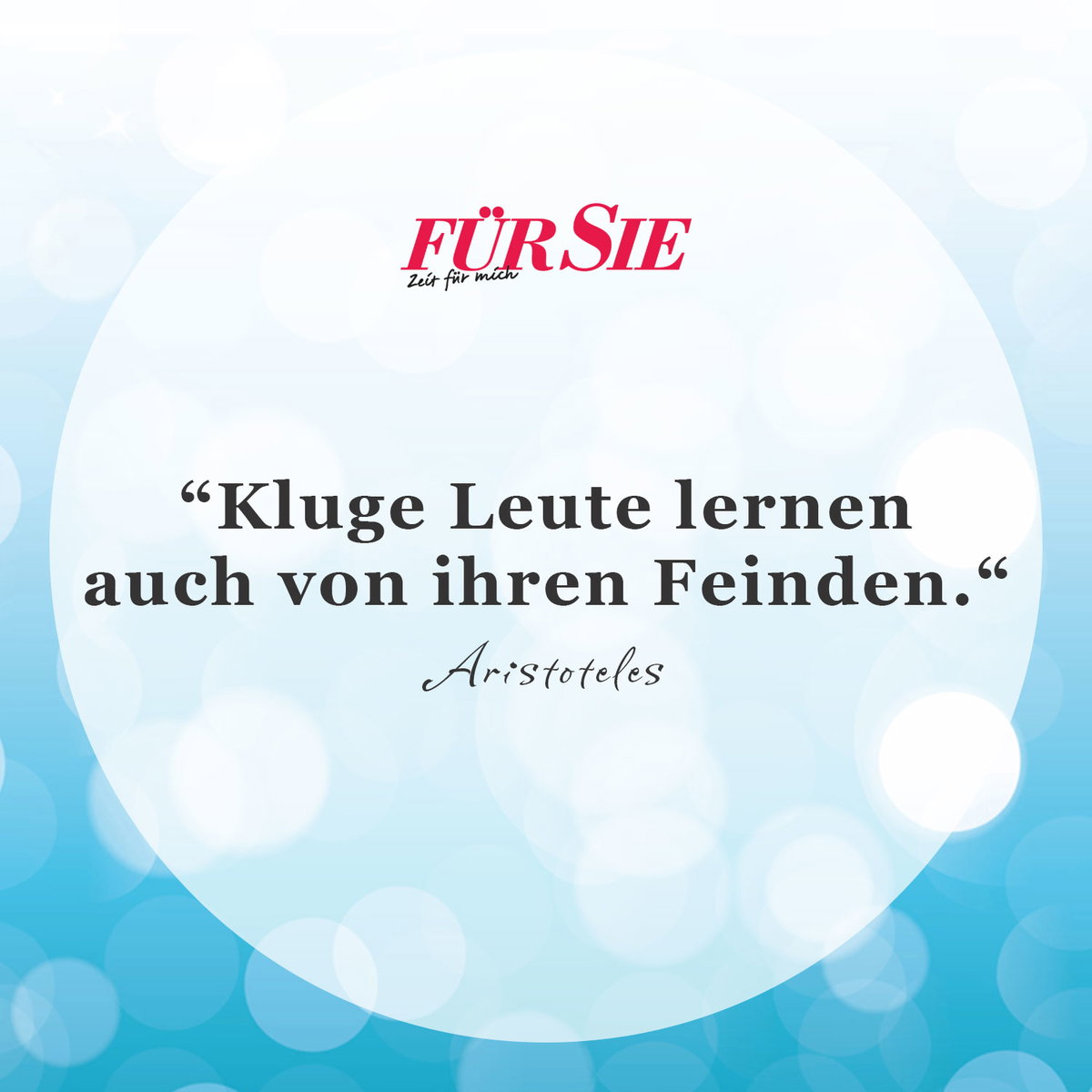 Spruch des Tages für den 30. April