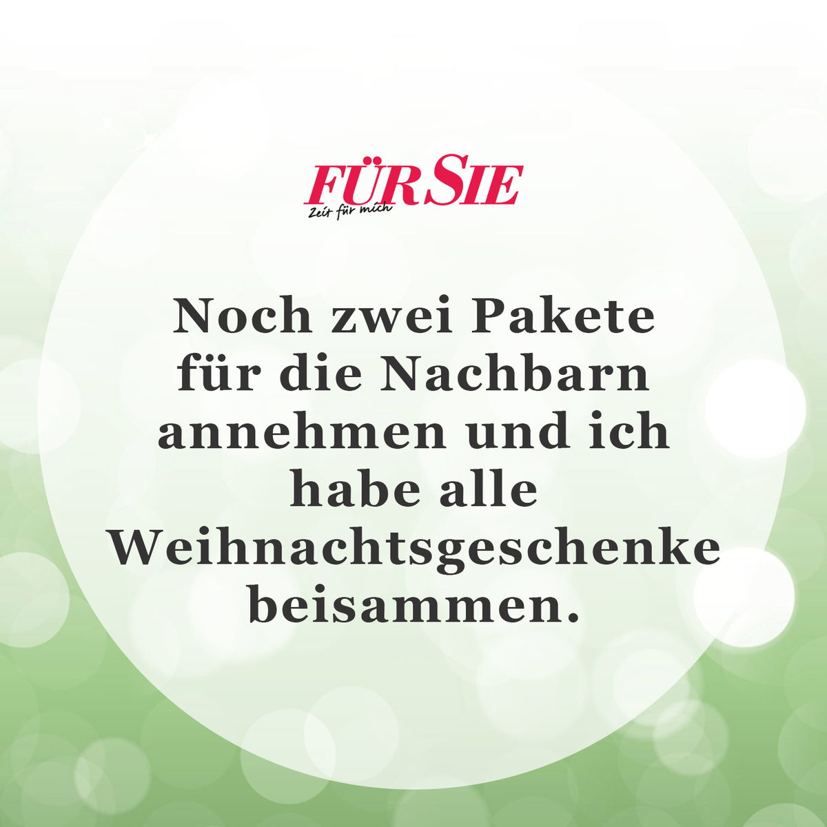 Unser Spruch des Tages für den 6. Dezember