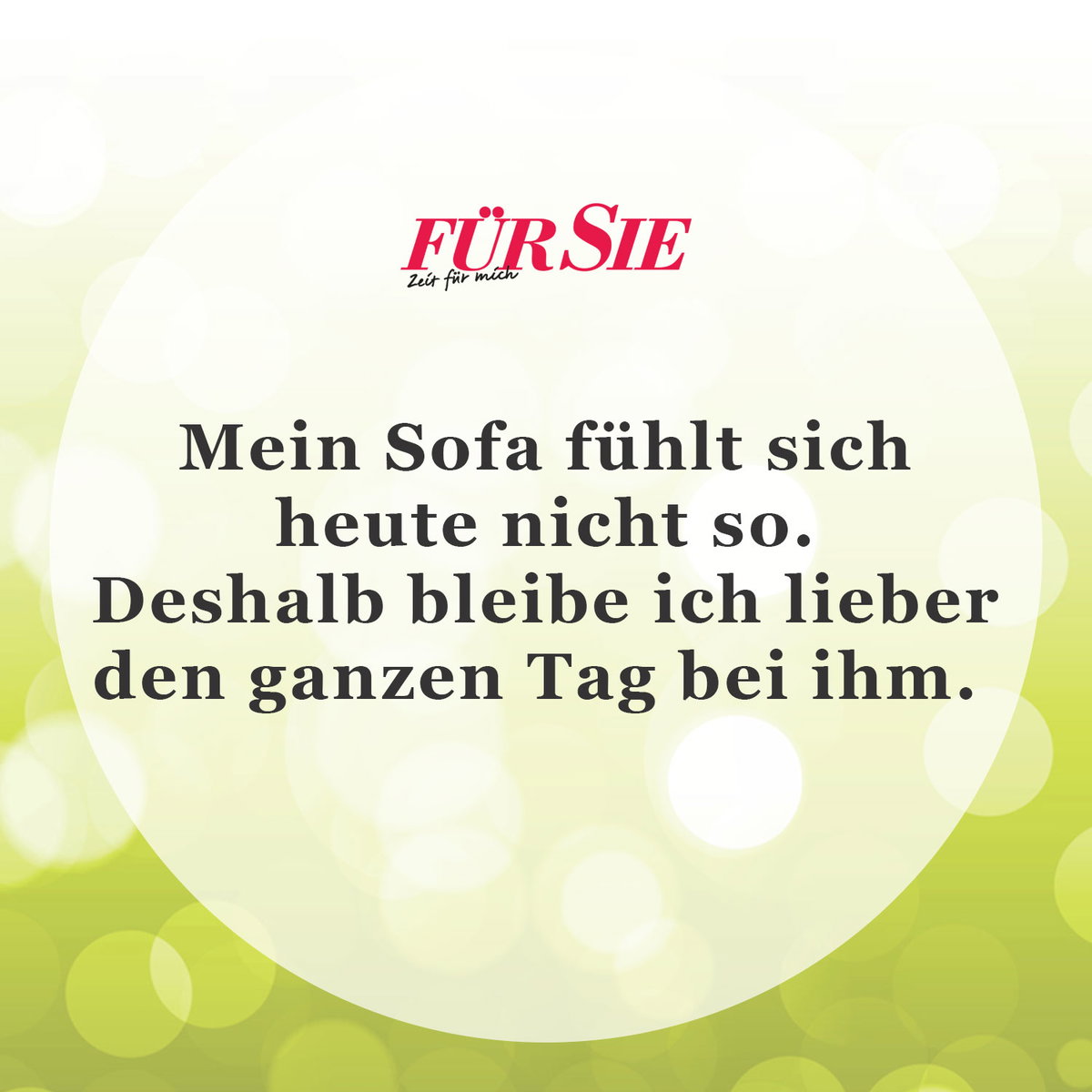 Spruch des Tages für den 8. April