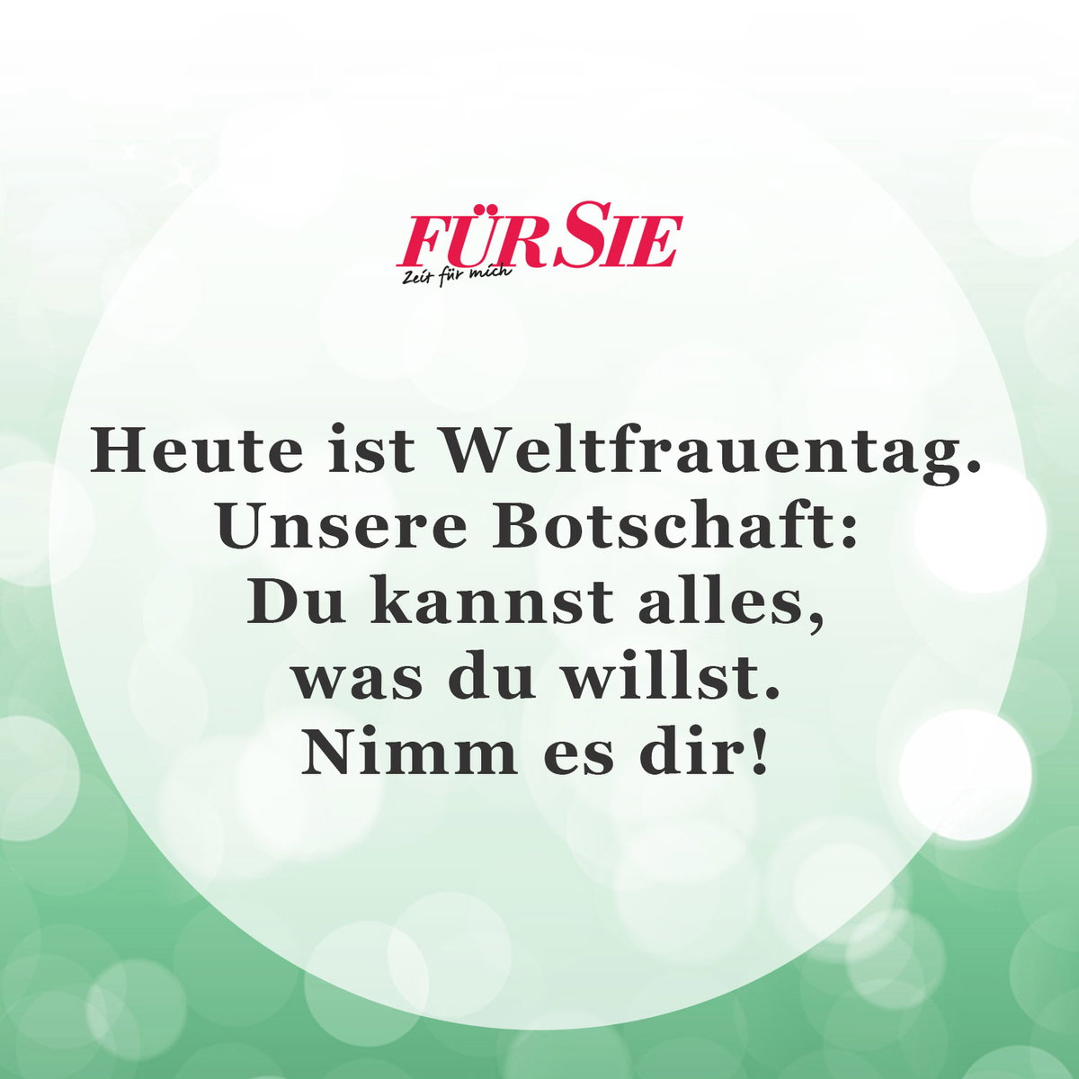 Spruch des Tages für den März