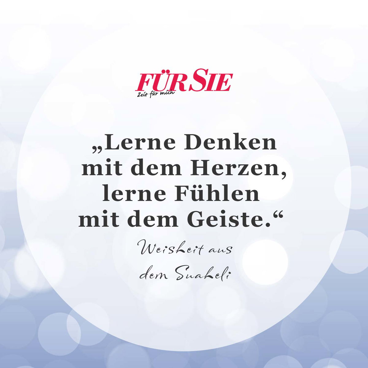 Unser Spruch des Tages für den 8. September
