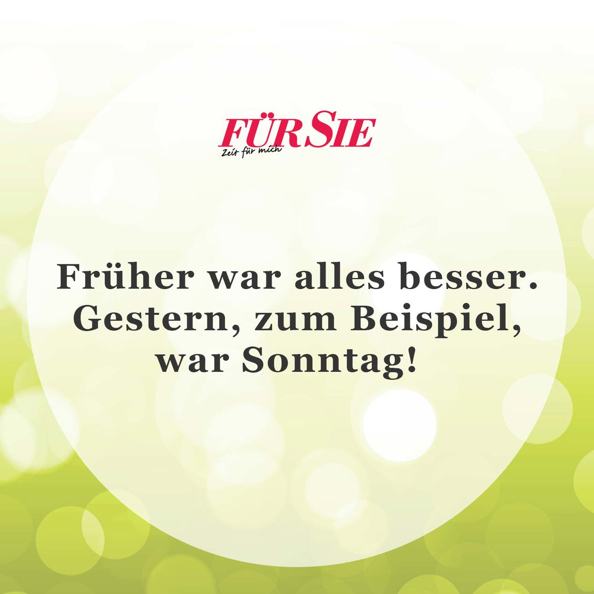 Unser Spruch des Tages für den 9. September