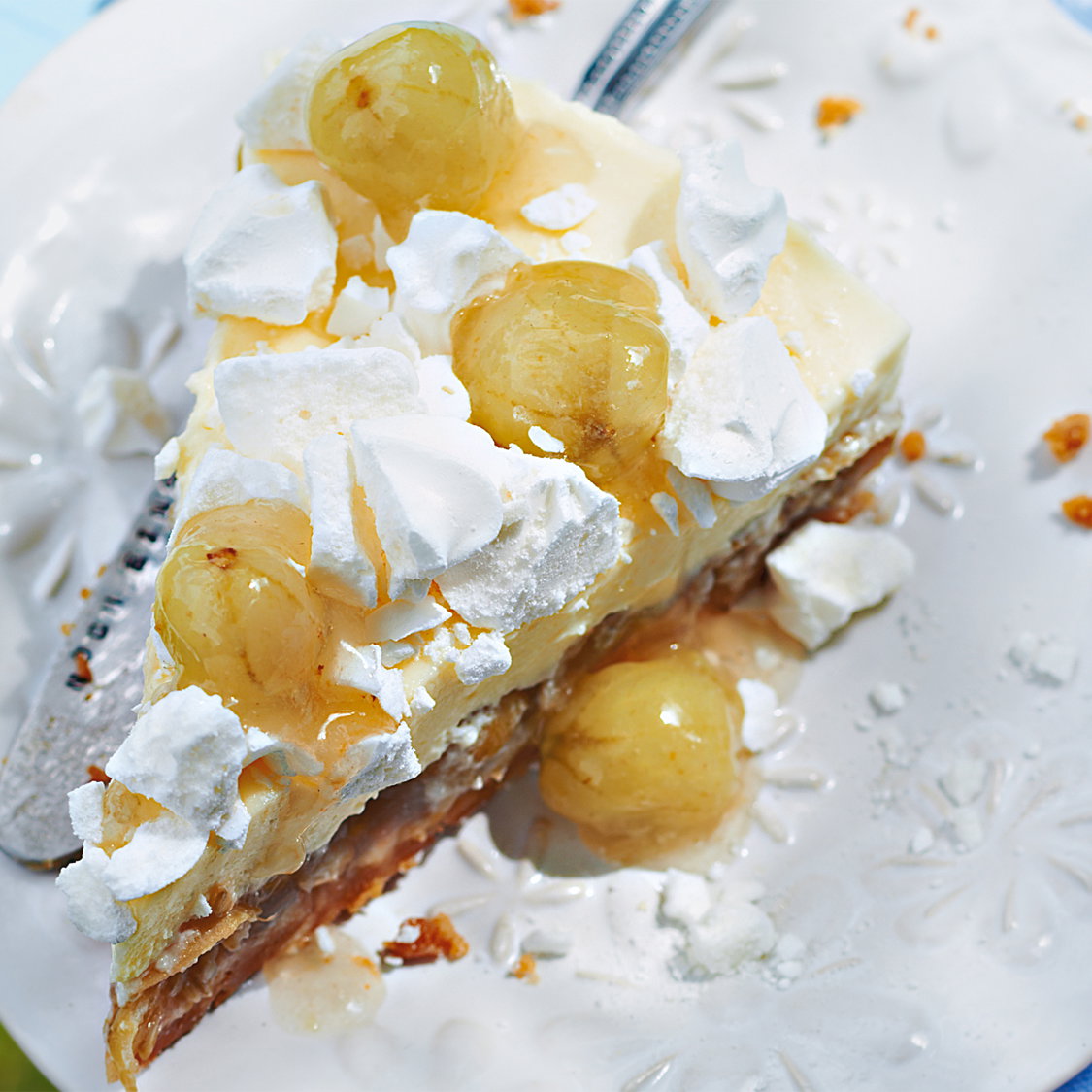 Stachelbeer-Mascarpone-Torte - Eine leckere Mischung aus sauren Stachelbeeren und cremig-firscher Mascaponecreme