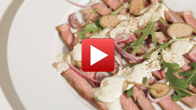 Steak-Carpaccio mit Dijon-Senfsauce