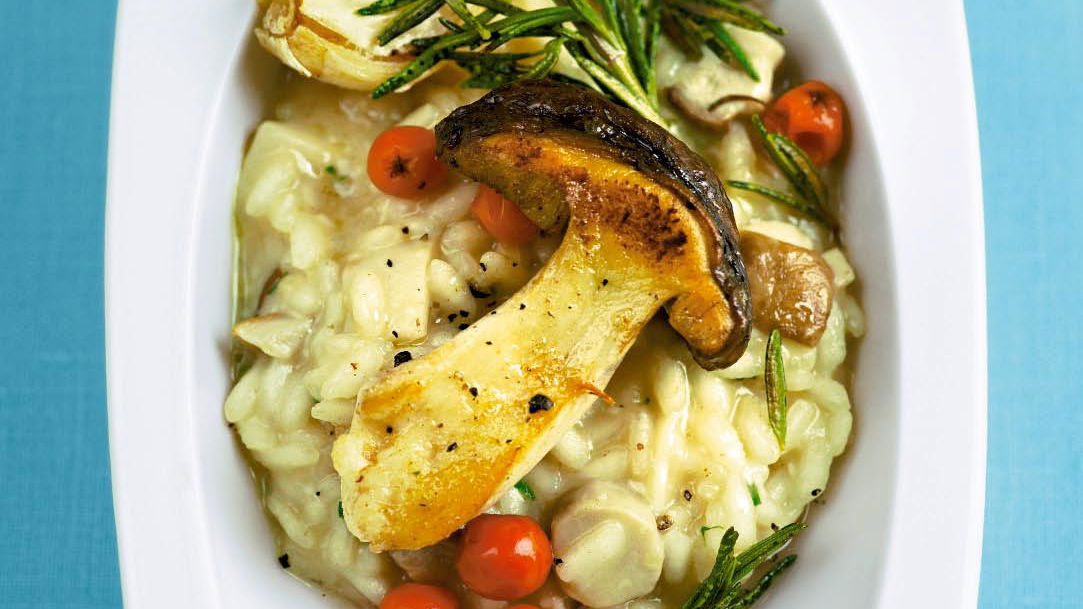 Steinpilzrisotto mit Vogelbeeren von Cornelia Poletto
