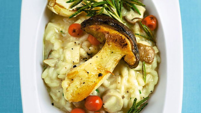 Steinpilzrisotto mit Vogelbeeren von Cornelia Poletto
