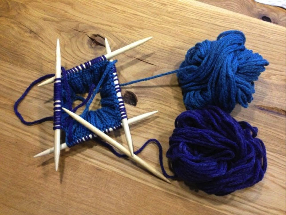 Step 10 Strickanleitung Ringelmütze