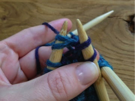 Step 16 Strickanleitung Ringelmütze