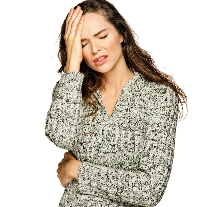 Frau im Stress