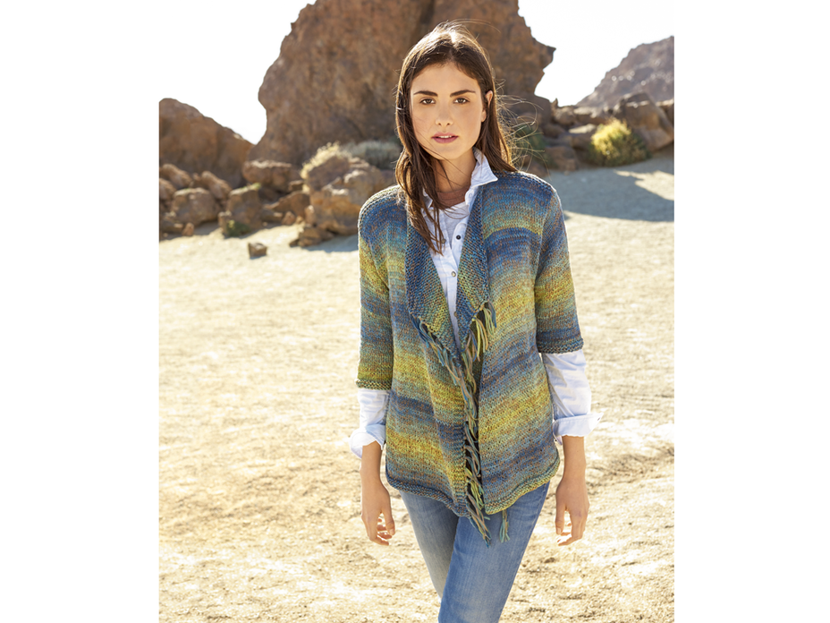 Strickanleitung für Cardigan mit Farbverlauf