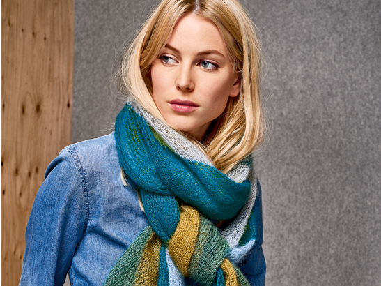 Strickanleitung für Schal mit Farbverlauf