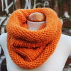 Anleitung: Loop aus dicker Wolle stricken