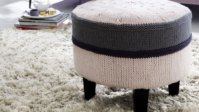 Strickbezug für Ihren Hocker