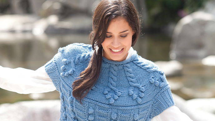 Blauer Pulli