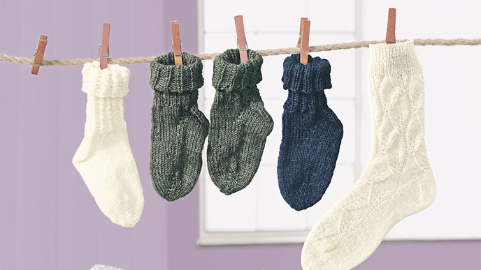 Babysocken selber stricken