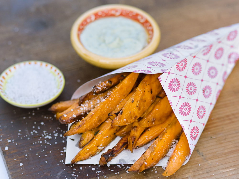 Süßkartoffeln Pommes