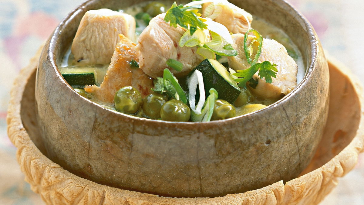 Grünes Hähnchen-Curry
