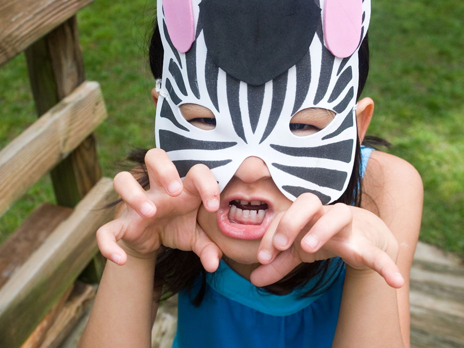 Tiermaske aus Papier basteln