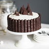 Rezept für Weihnachtstorte mit Lebkuchensticks