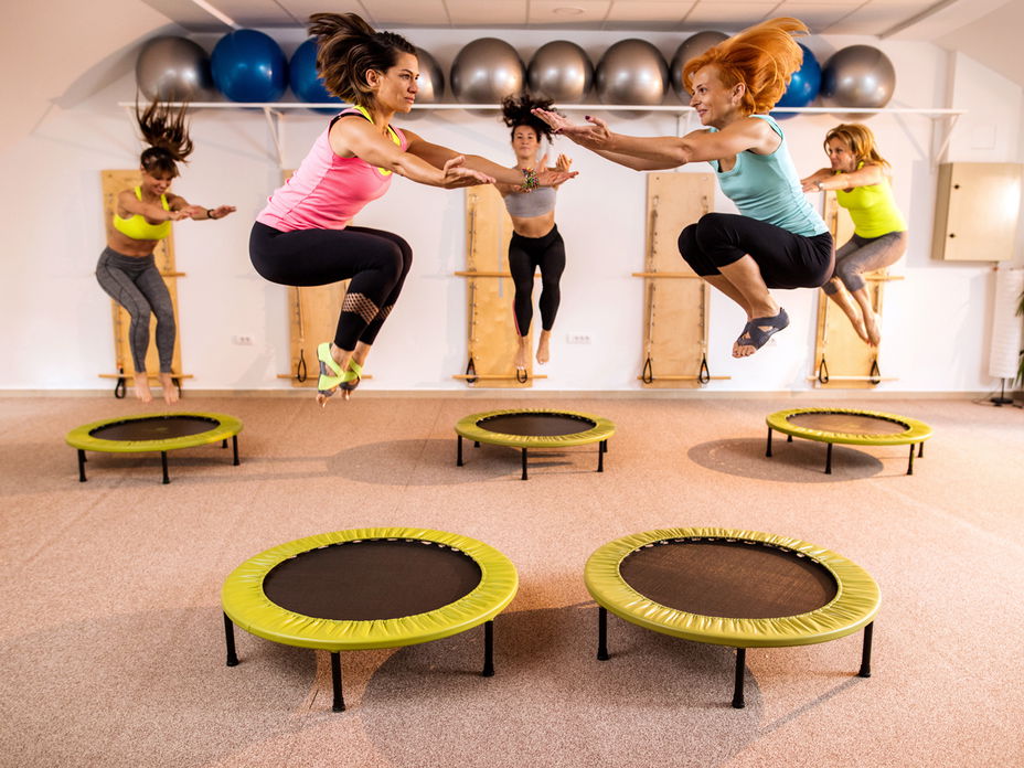 Trampolin springen