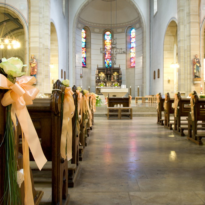 Trauung in der Kirche