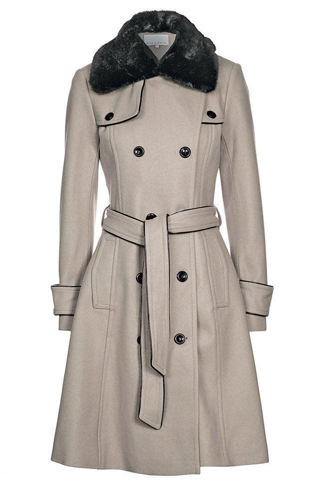 Trenchcoat Mint und Berry