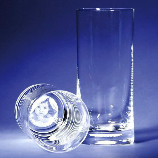 Trinkglas mit Foto