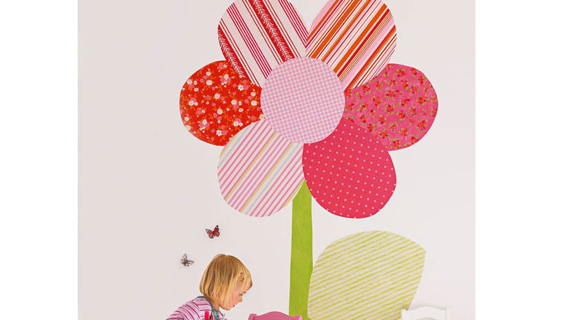Kinderzimmer einrichten: DIY-Tapete zum Basteln 