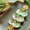 Weihnachtsbaum-Waffeln